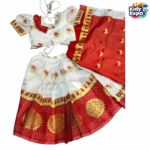বাচ্চাদের কাতান রেডি শাড়ি - Image 3