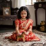 দোপাট্টা সহ বেনারসি কাতান শাড়ি (ওড়না ছাড়া) - Image 2
