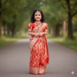 দোপাট্টা সহ বেনারসি কাতান শাড়ি (ওড়না ছাড়া)