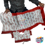 প্রিমিয়াম হাফ'সিল্ক সুতির বেবি রেডি শাড়ি - Image 4