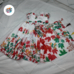 বাচ্চাদের ডিজিটাল প্রিন্ট রেডি শাড়ি - Image 4