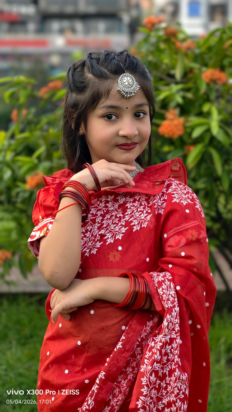 WhatsApp Image 2026-05-05 at 00.53.32 (1) বাচ্চাদের প্রিমিয়াম সুতি রেডি শাড়ি - Image 1