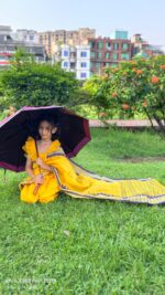 বাচ্চাদের আড়ং কটন রেডি শাড়ি - Image 4