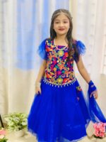 নীলপরী প্রিমিয়াম কিডস পার্টি লেহেঙ্গা - Image 5