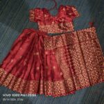 অরজিনাল খয়েরি জাপানি-সিল্ক  রেডি শাড়ি - Image 2