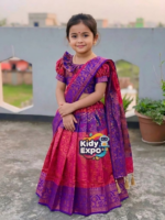 অরজিনাল কাঞ্চি কাতান বেবি রেডি শাড়ি - Image 2