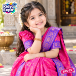 অরজিনাল কাঞ্চি কাতান বেবি রেডি শাড়ি - Image 4