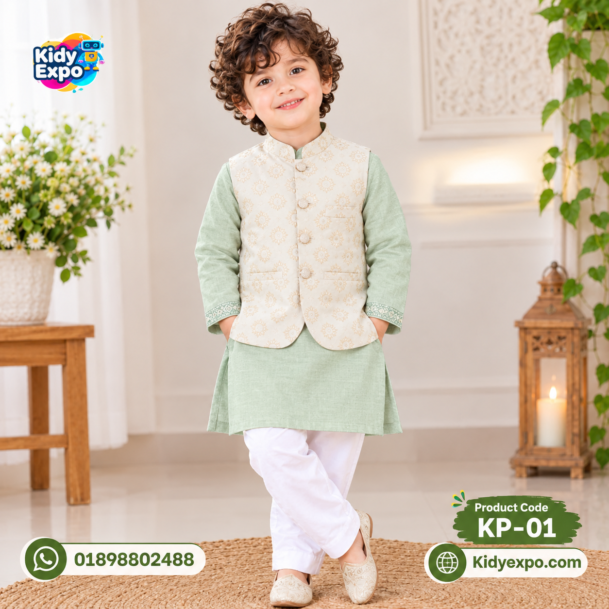 86e6efdf-6012-4bf2-833c-5188aec5000f প্রিমিয়াম কুটি -পাঞ্জাবি সেট - Deep Olive Color - Image 1